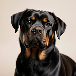 Rottweiler – πορτρέτο με χαρακτηριστικό τρίχωμα